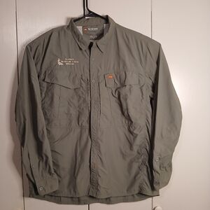 Simms Sage Green Men's Fishing Shirt 2XL/2TG (0552A1)